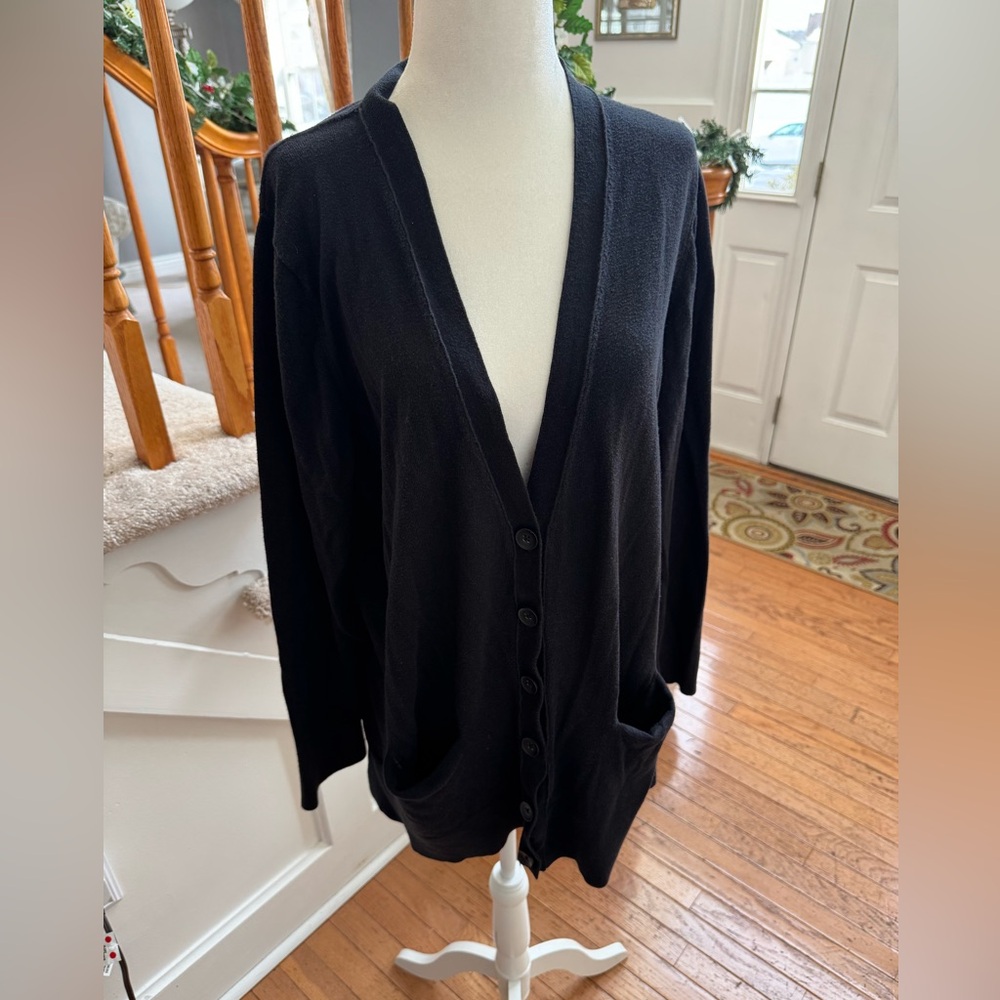 Old Navy Black Button-Up Cardigan